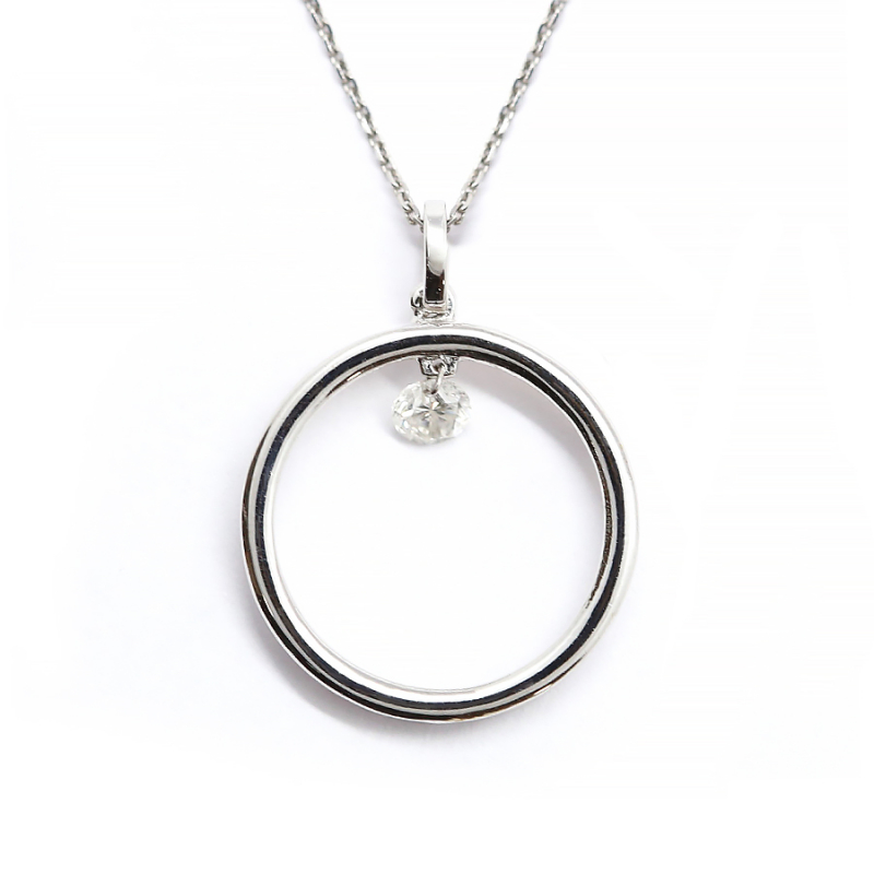 Goldene Halskette mit Diamanten PZ006